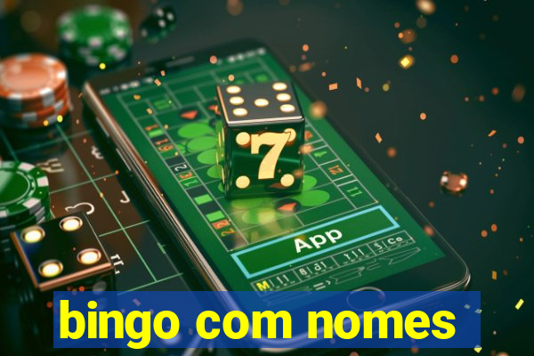 bingo com nomes